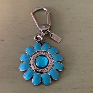 Coach blue daisy keyfob
